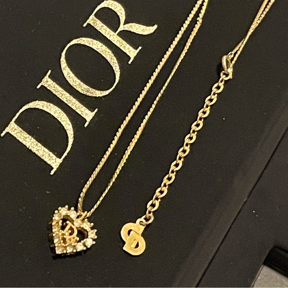Preloved Christian Dior Heart Necklace - Picture 1 of 8